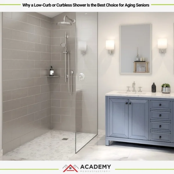 Why a Low-Curb or Curbless Shower Is the Best Choice for Aging Seniors