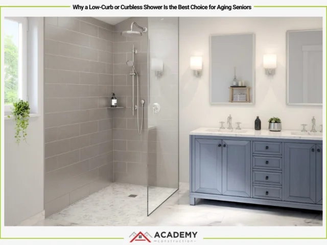 Why a Low-Curb or Curbless Shower Is the Best Choice for Aging Seniors