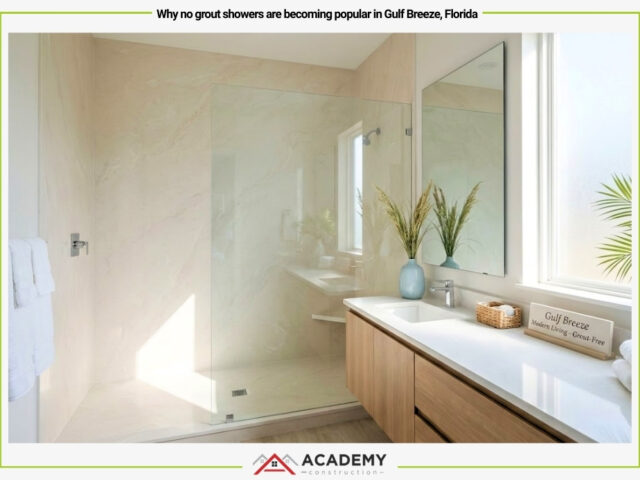 Why no grout showers are becoming popular in Gulf Breeze, Florida