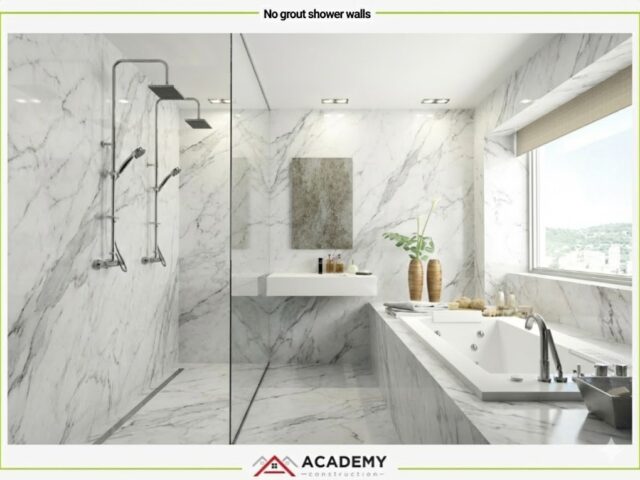 No grout shower walls