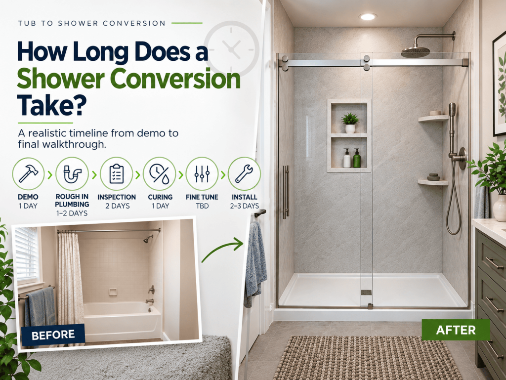 How Long Does a Shower Conversion Take