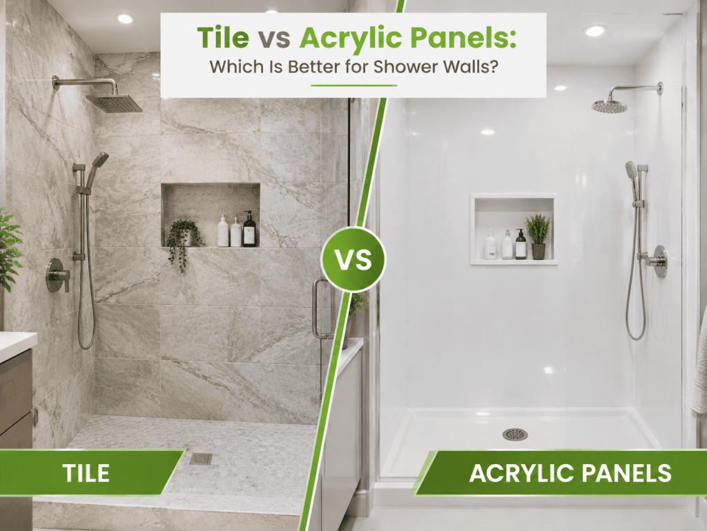 Tile vs Acrylic Panels Which Is Better for Shower Walls