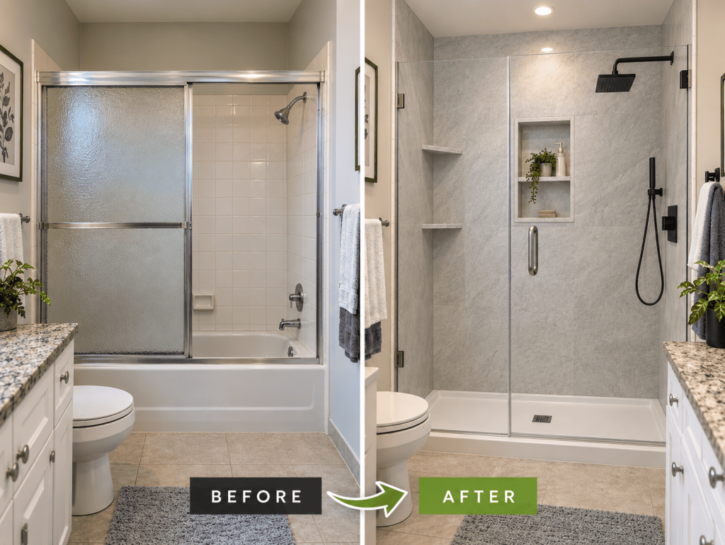 Tub to Shower Conversion vs Full Bathroom Remodel Which Is Better for Your Florida Home
